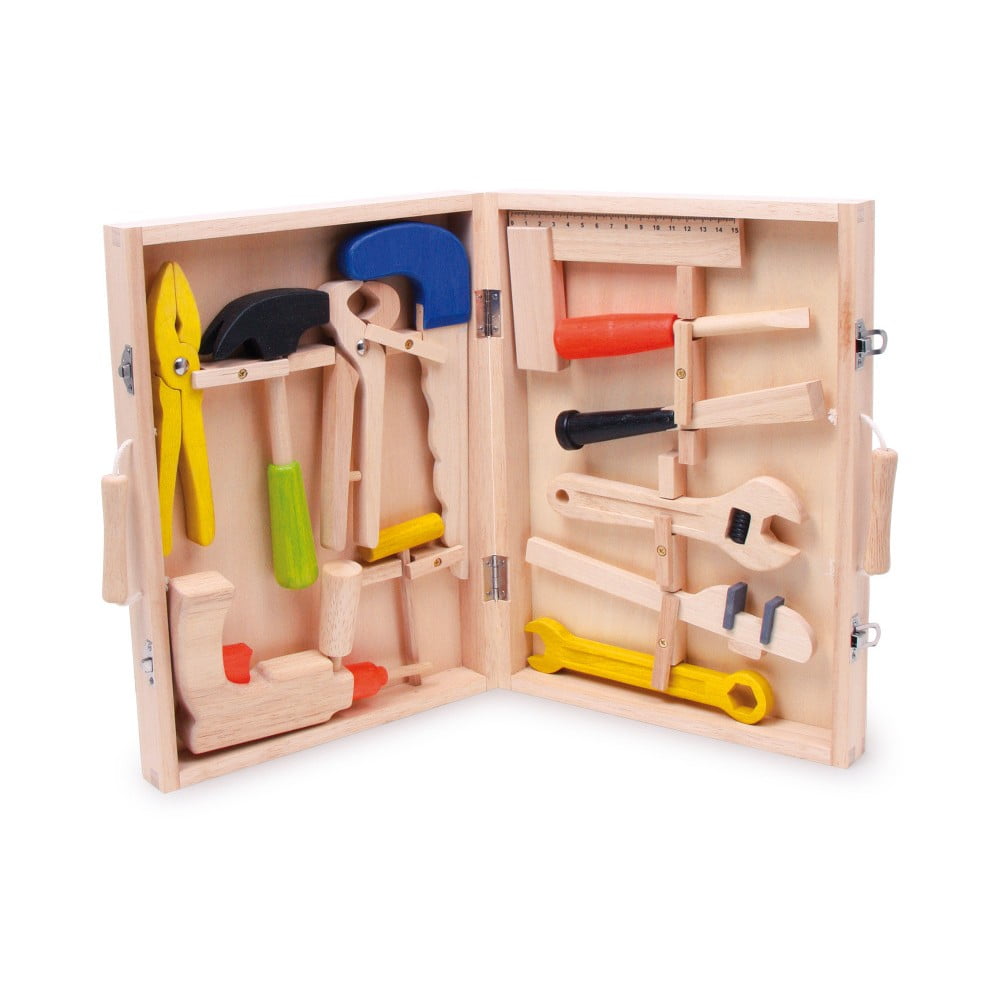 Trusa meșterului, jucărie din lemn DYI Legler Toolbox bonami.ro imagine 2022