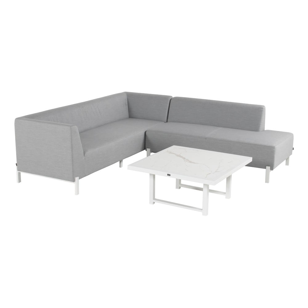 Set mobilier de grădină hartman dion, gri - alb