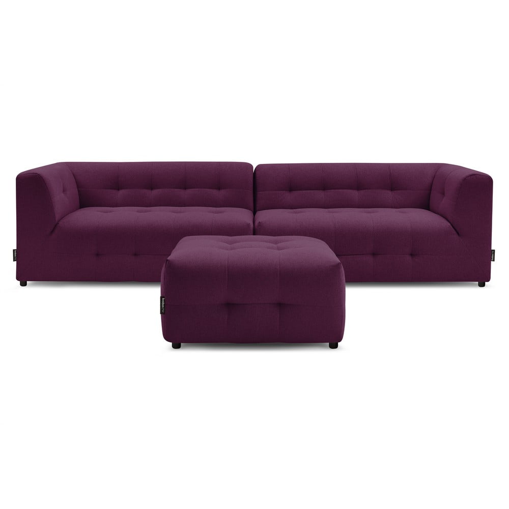 Canapea violetă 324 cm Kleber – Bobochic Paris 324 imagine noua