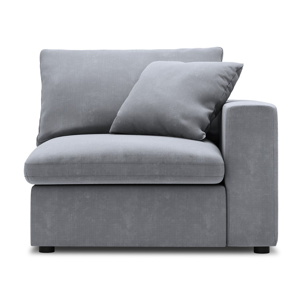 Modul cu tapițerie din catifea pentru canapea colț de dreapta Windsor & Co Sofas Galaxy, gri bonami.ro imagine model 2022