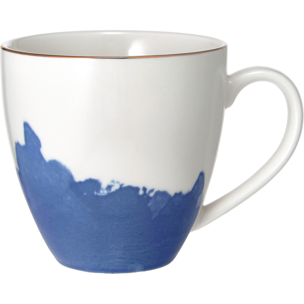 Set de 2 cești de cafea din porțelan westwing collection rosie, albastru-alb