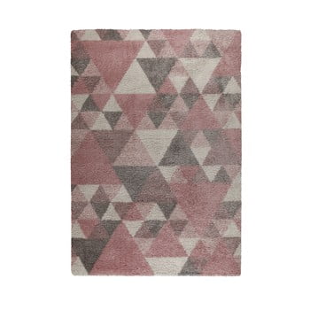 Covor flair rugs nuru, 80 x 150 cm, roz - gri