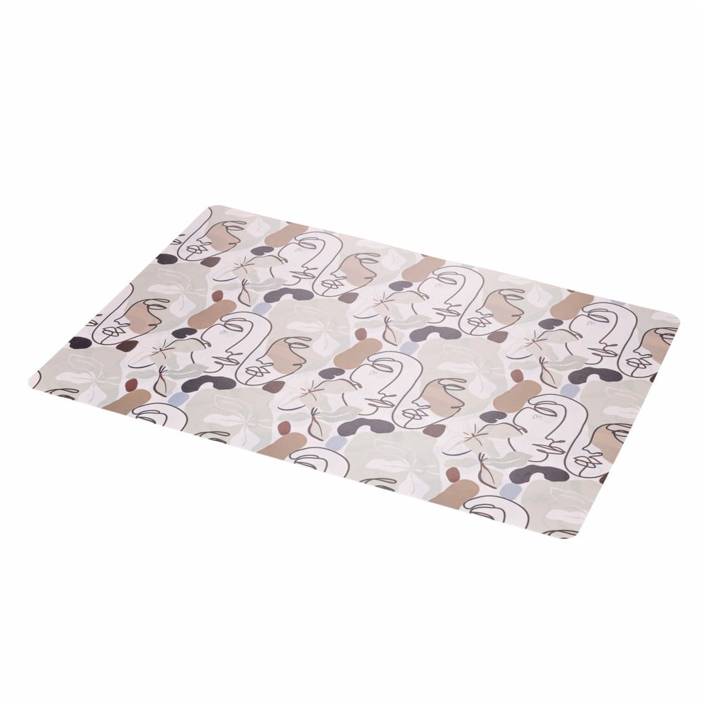 Set 6 suporturi pentru farfurii villa d'este face to grey, 45 x 30 cm