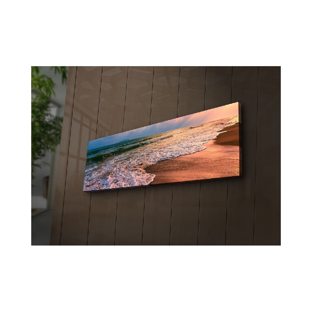 Tablou cu iluminare Ledda Beach, 90 x 30 cm bonami.ro imagine model 2022