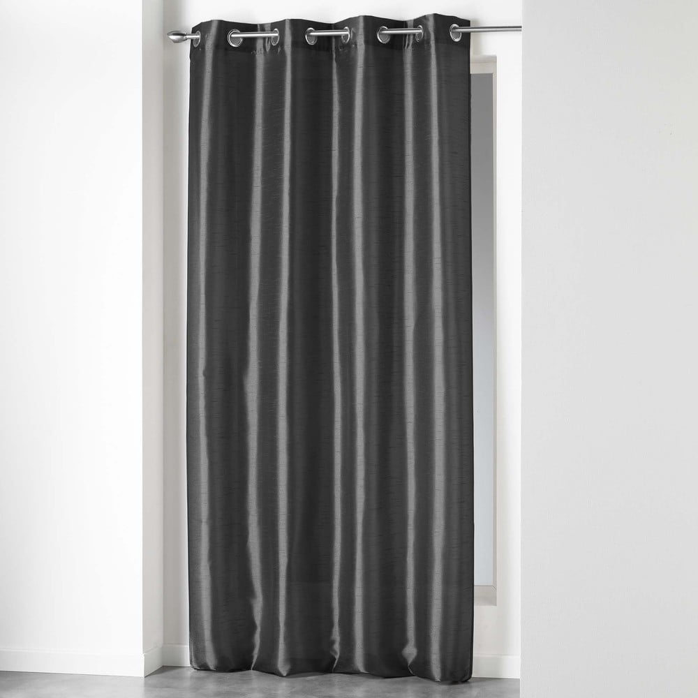 Draperie gri închis din microsatin 140x240 cm Shana – douceur d\'intérieur