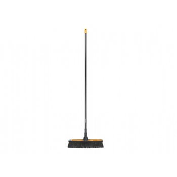 Mătură universală de grădină cu mâner fiskars solid, lățime 48 cm, negru