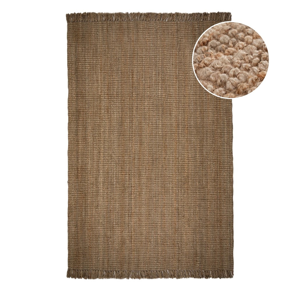 Covor din iută Flair Rugs Jute, 160 x 230 cm, maro