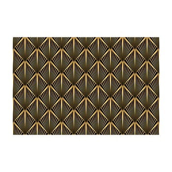 Tapet decorativ pentru mobilier ambiance draka, negru - auriu