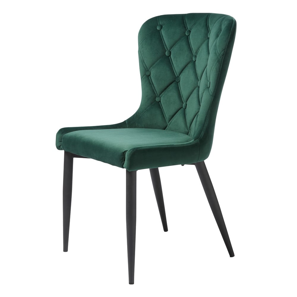 Scaun de dining verde din catifea Granby – Unique Furniture