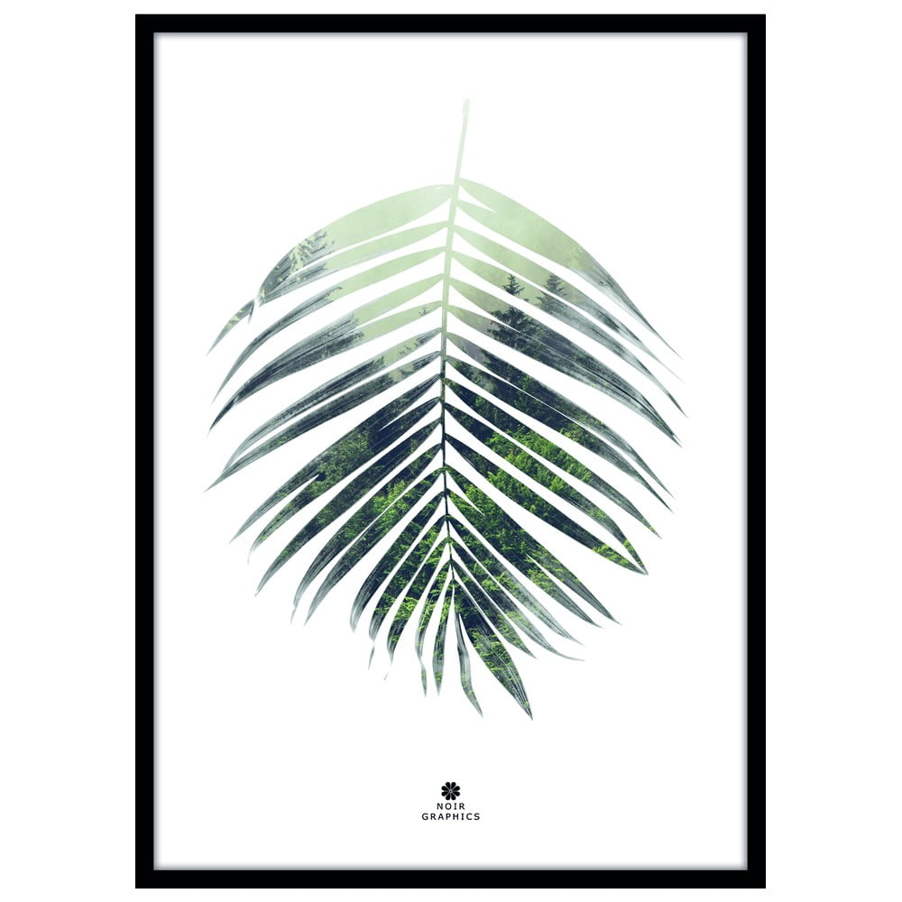 Poster cu ramă 50x70 cm Palm Leaf – Malerifabrikken