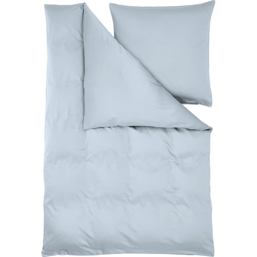 Lenjerie de pat albastră din bumbac satinat 200x135 cm comfort - westwing collection