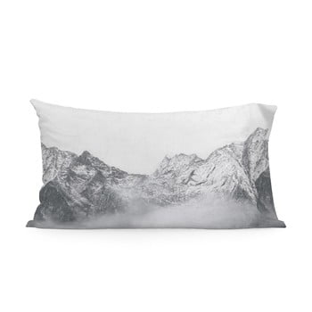Set 2 fețe de pernă din bumbac blanc alaska, 50 x 75 cm