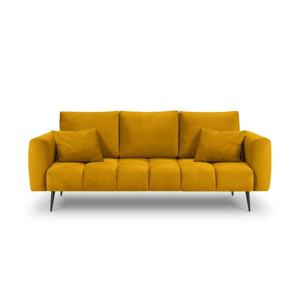 Canapea cu tapițerie de catifea Interieurs 86 Octave, galben