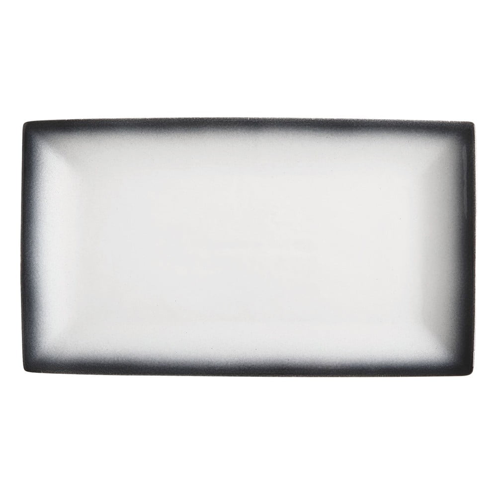Farfurie din ceramică Maxwell & Williams Caviar, 34,5 x 19,5 cm, alb – negru bonami.ro imagine 2022