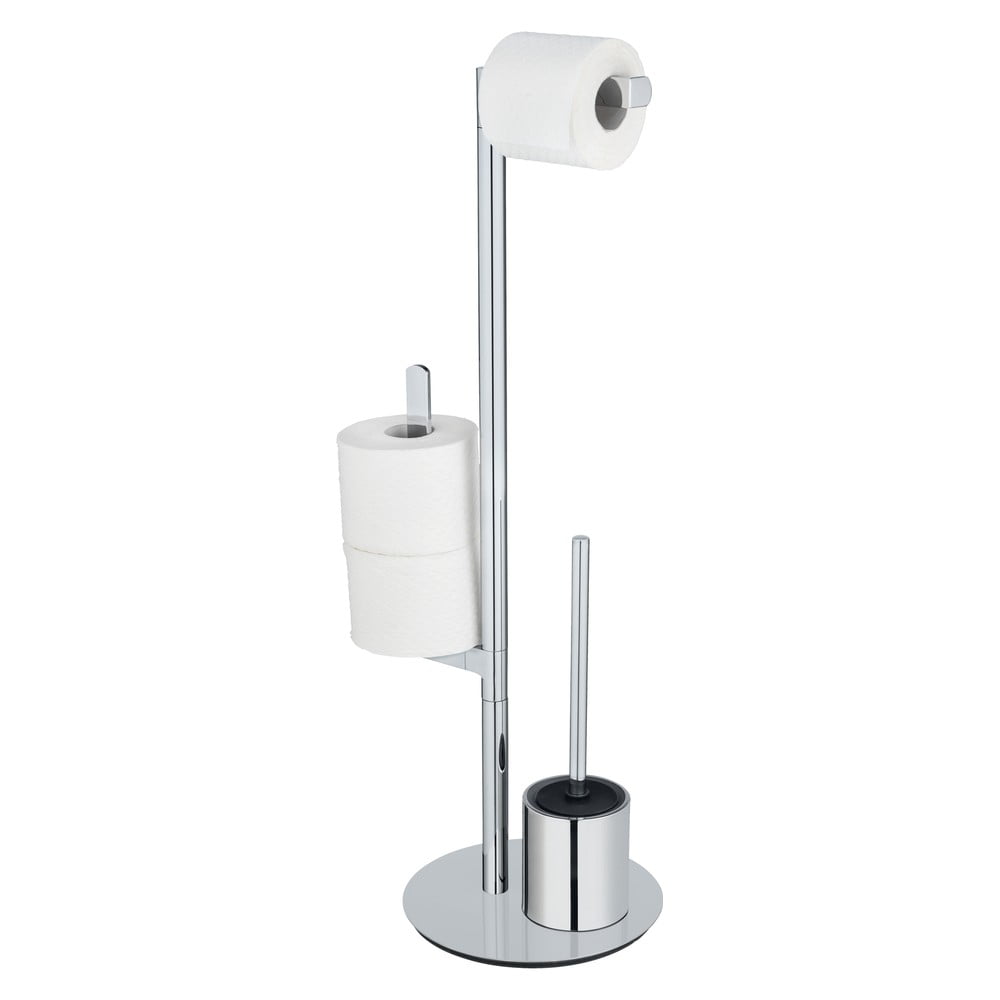 Suport pentru perie wc și hârtie igienică din inox wenko polvano
