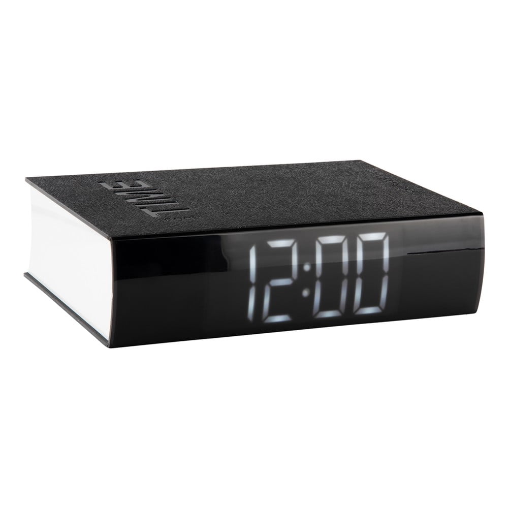 Ceas cu alarmă și LED Karlsson Book, negru bonami.ro imagine 2022
