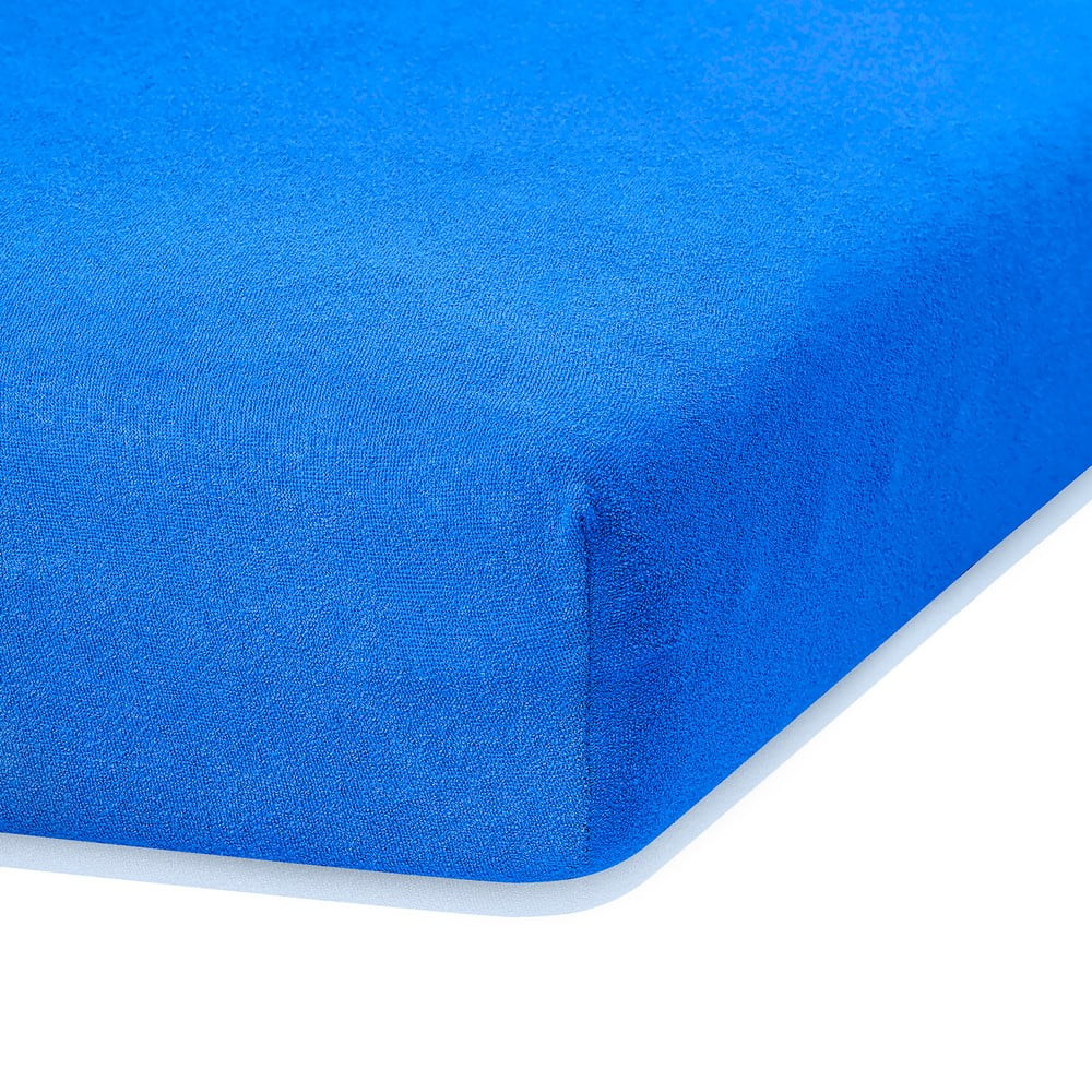 Cearceaf elastic AmeliaHome Ruby, 200 x 160-180 cm, albastru AmeliaHome imagine noua