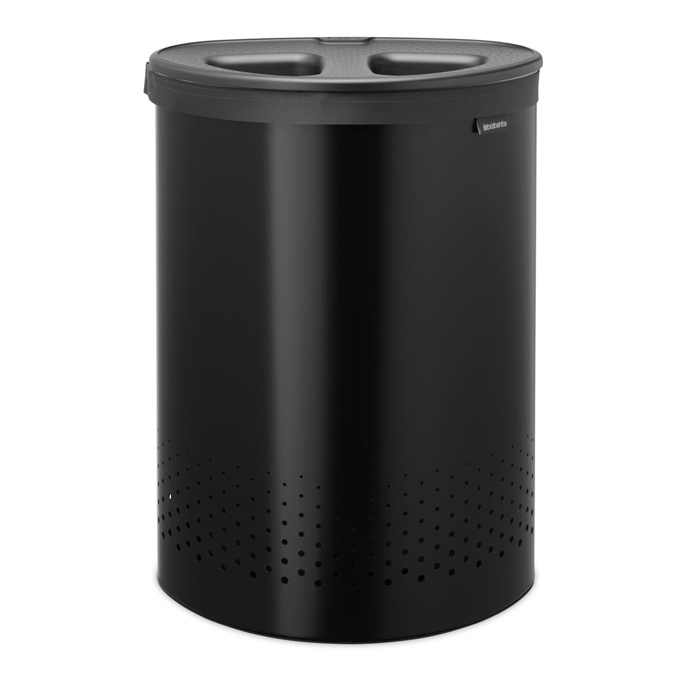 Coș de rufe negru mat din metal 55 l Selector – Brabantia