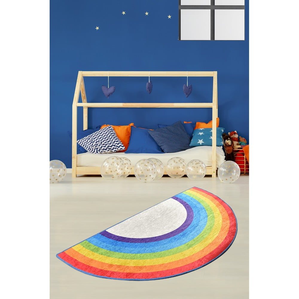 Covor antiderapant pentru copii Chilai Rainbow, 85 x 160 cm bonami.ro imagine 2022