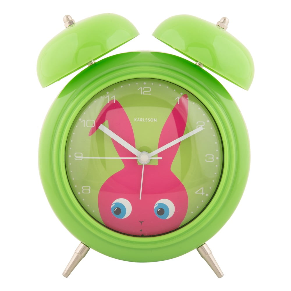 Ceas deșteptător pentru copii ø 15 cm Peekaboo Bunny – Karlsson