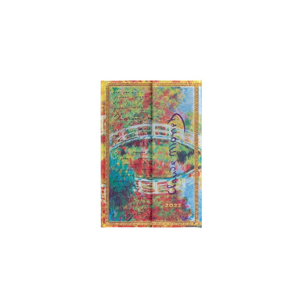 Agendă săptămânală cu închidere magnetică pentru 2022 Paperblanks Monet (Pod), Letter to Morisot, 10x14 cm