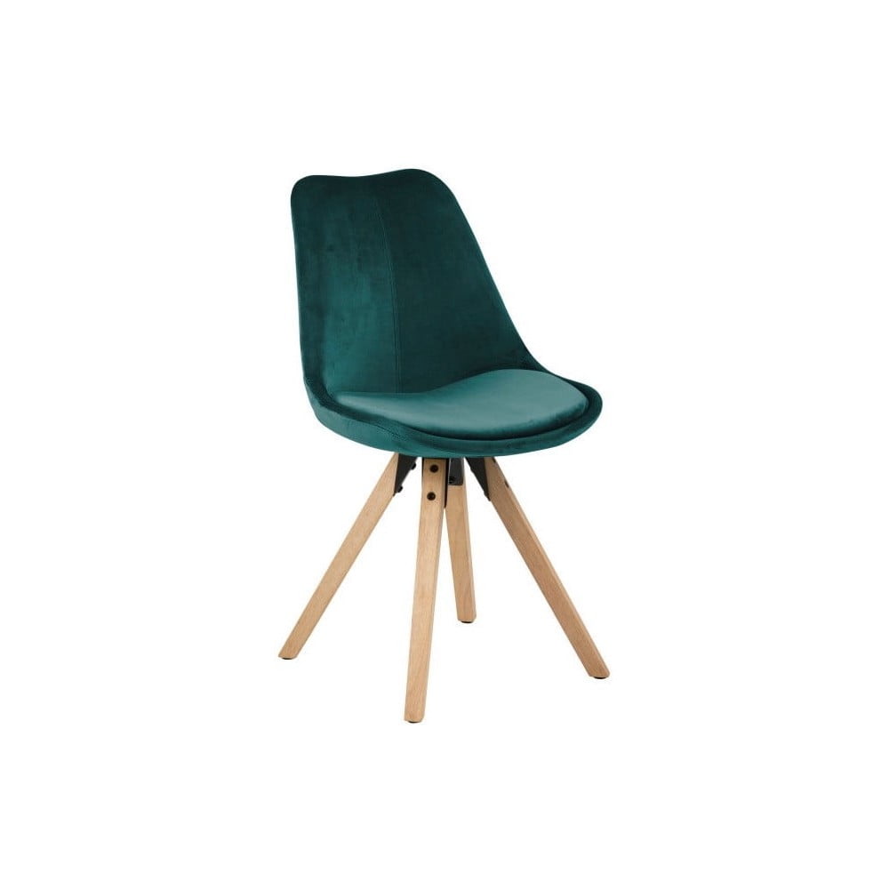 Set 2 scaune Actona Dima Velvet, verde – albastru actona