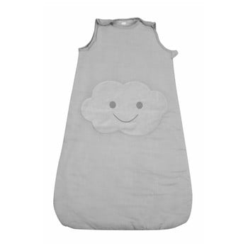 Sac matlasat de dormit pentru copii Nattiot Nimbus, lungime 83 cm, gri