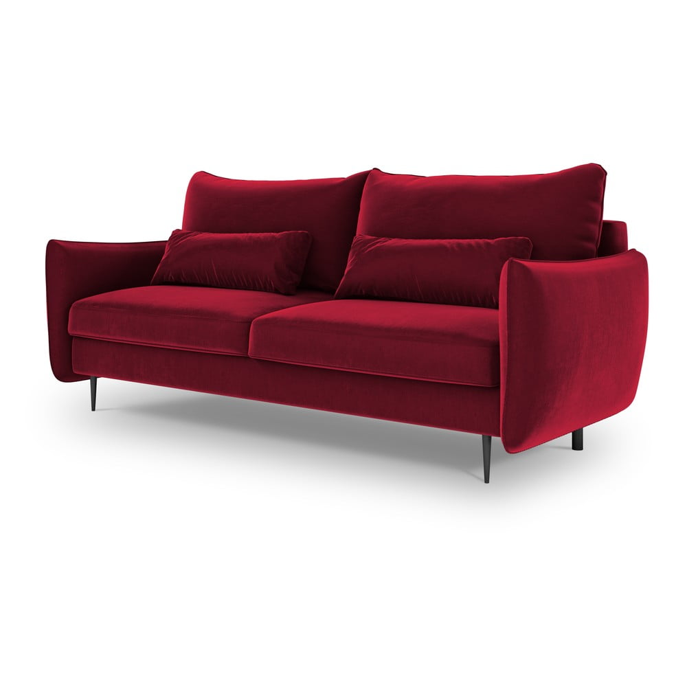 Canapea extensibilă cu spațiu de depozitare Cosmopolitan Design Vermont, roșu bonami.ro imagine noua somnexpo.ro