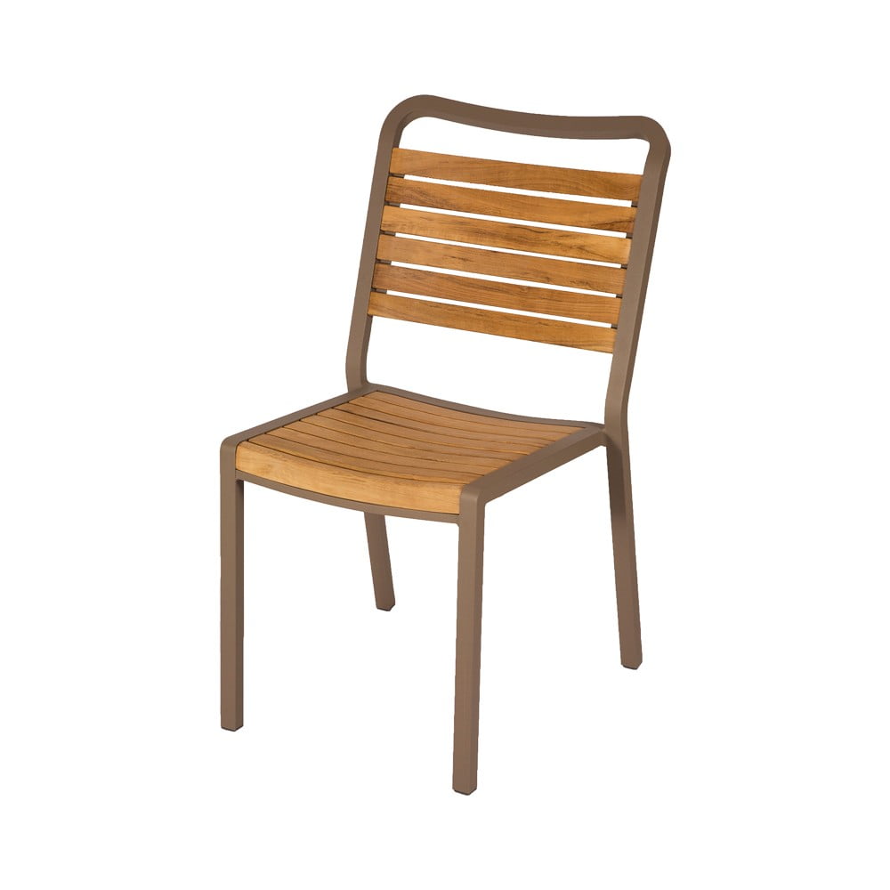 Set 4 scaune de grădină din lemn de tec Ezeis Typon