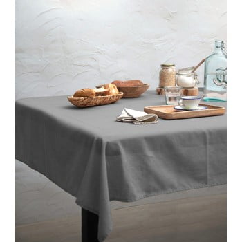 Față de masă linen couture cool grey, 140 x 140 cm