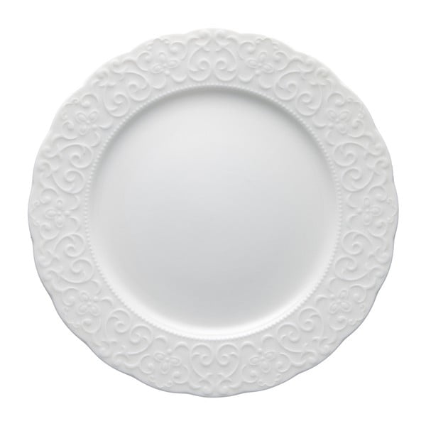 Farfurie din porțelan Brandani Gran Gala, ⌀ 25 cm, alb