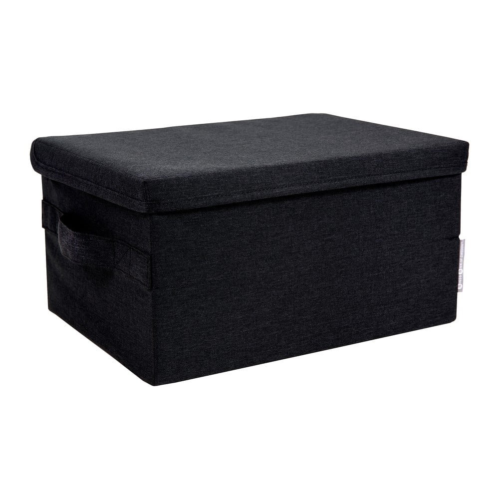 Cutie de depozitare neagră din material textil cu capac 35x19x26 cm Soft Storage – Bigso Box of Sweden