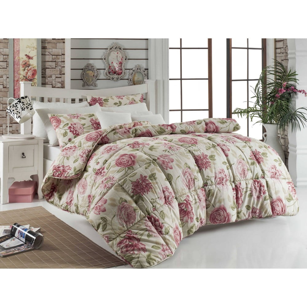 Cuvertură matlasată pentru pat matrimonial Care Pink, 195 x 215 cm bonami.ro imagine noua