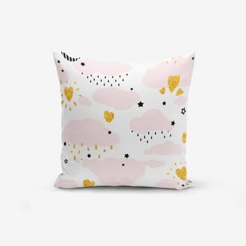 Față de pernă cu amestec din bumbac Minimalist Cushion Covers Pink Clouds Modern, 45 x 45 cm bonami.ro