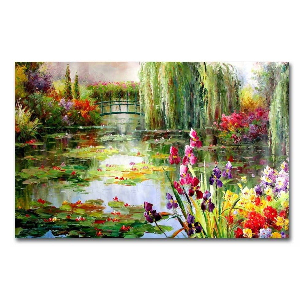 Reproducere tablou pe pânză Impressionist Garden, 70 x 45 cm