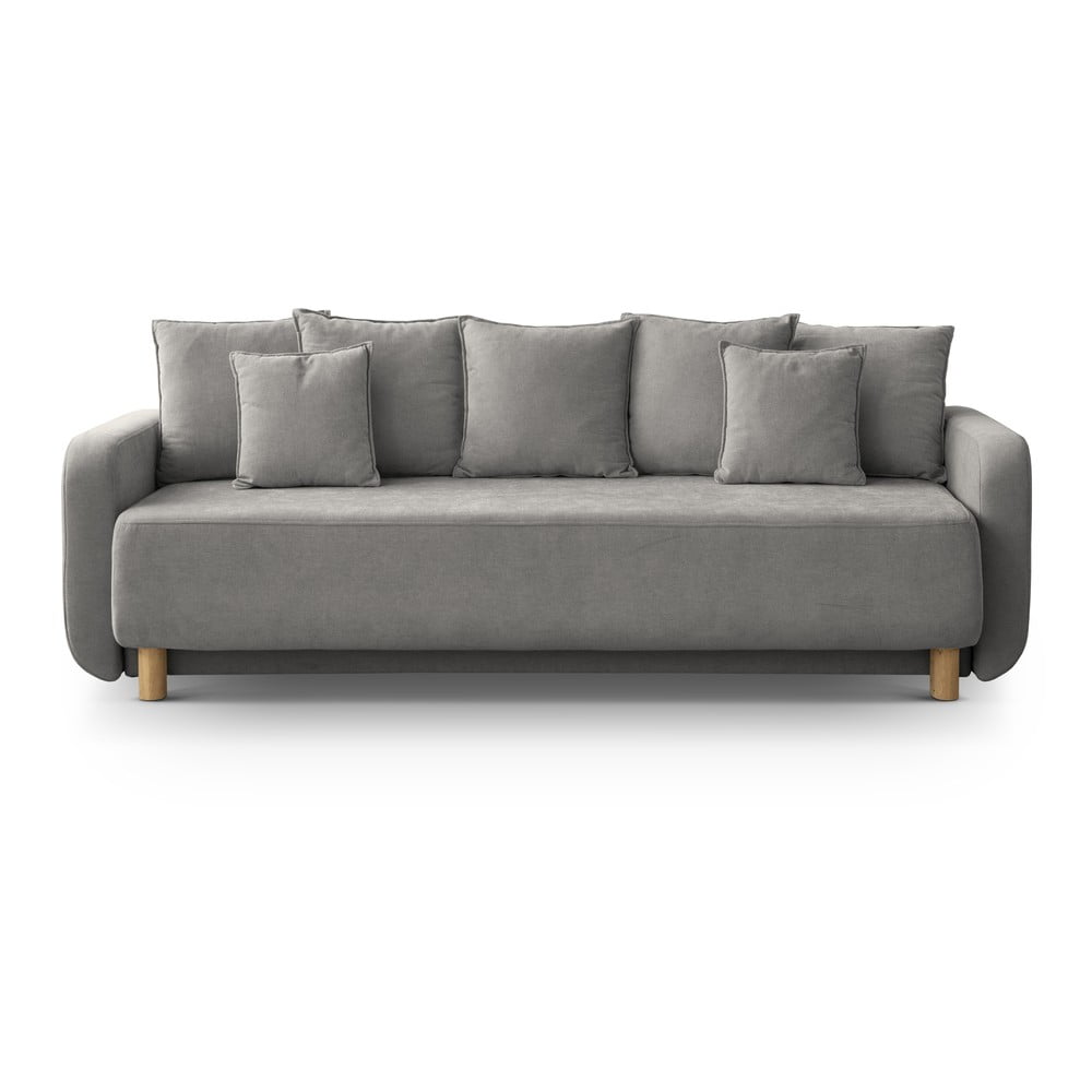 Canapea gri extensibilă/cu spațiu de depozitare 231 cm Elen – Micadoni