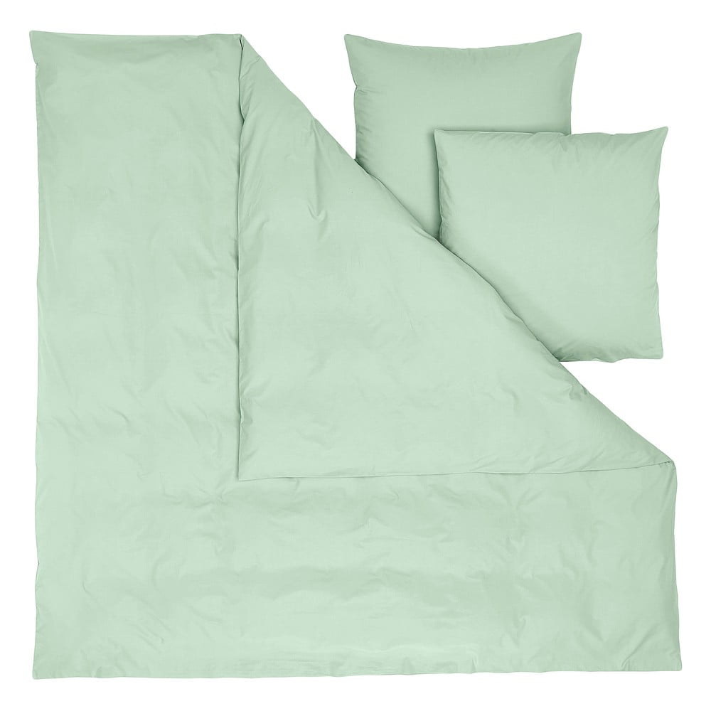 Lenjerie de pat din bumbac percale Cotton works 200 x 200 cm, verde bonami.ro imagine 2022