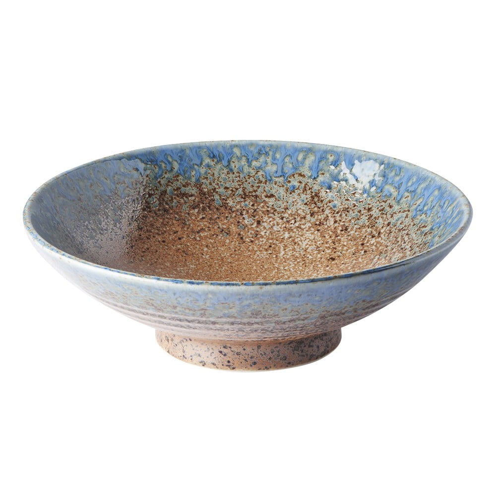 Poza Bol din ceramica pentru supa ramen MIJ Earth & Sky, Ã¸ 25 cm, bej - albastru