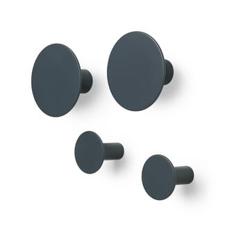 Set 4 cuiere de perete blomus ponto, gri închis