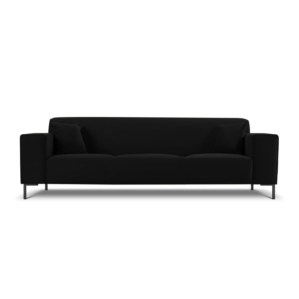 Canapea din catifea cosmopolitan design siena, negru