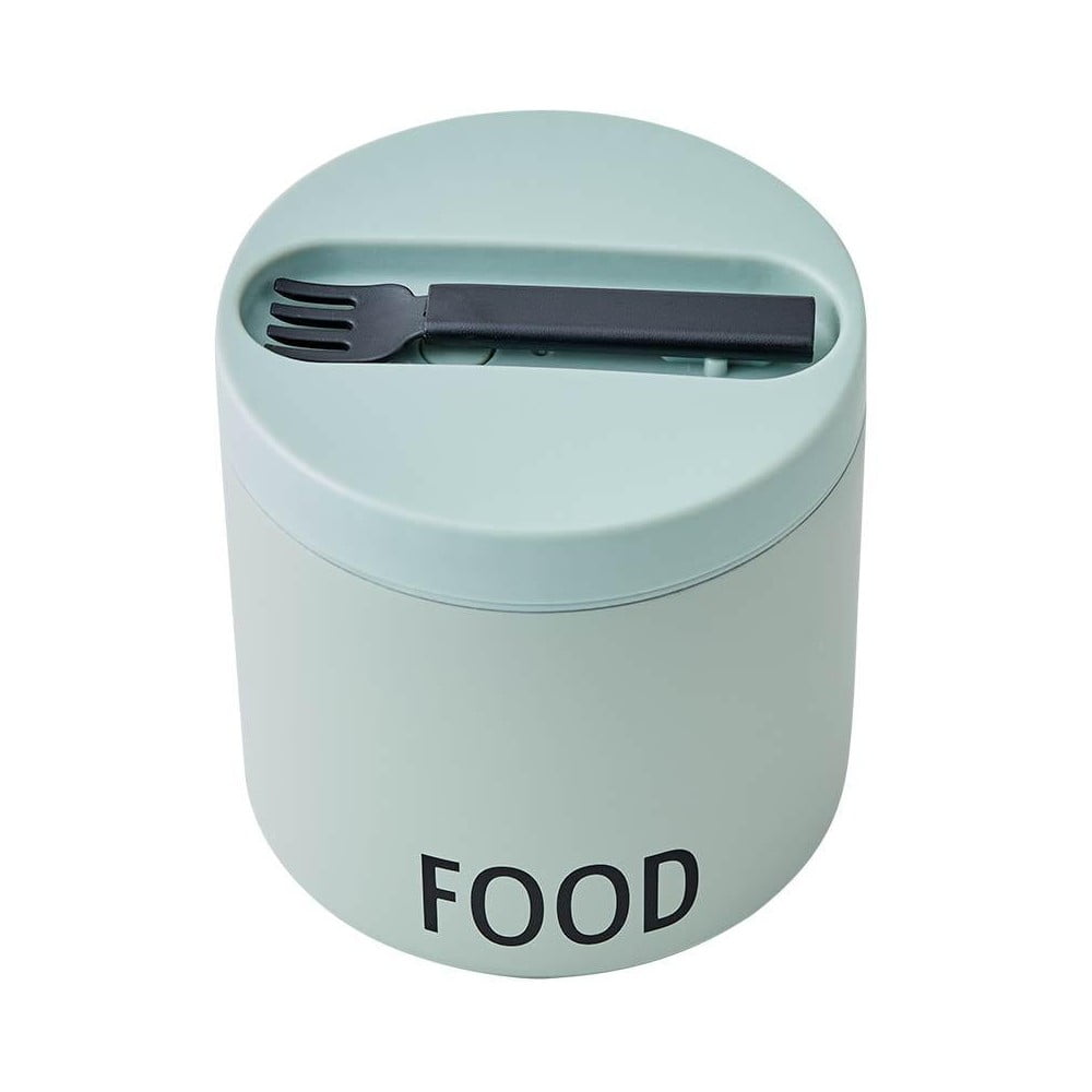 Cutie termos pentru gustare cu lingură Design Letters Eat, înălțime 11,4 cm, verde bonami.ro imagine 2022