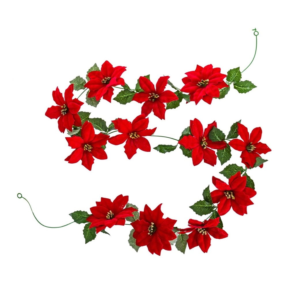 Beteală de Crăciun 180 cm Poinsettia – Casa Selección