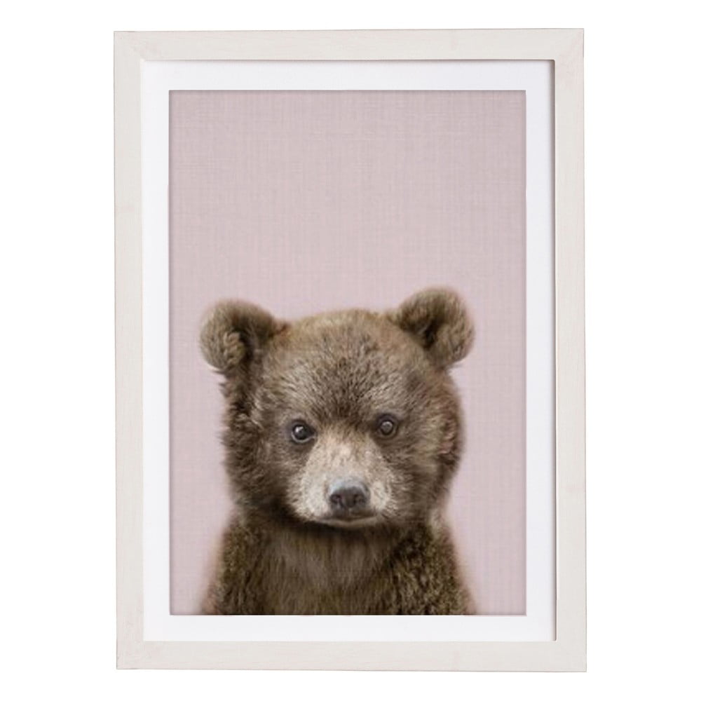 Tablou cu ramă pentru perete Querido Bestiario Baby Bear, 30 x 40 cm bonami.ro imagine 2022