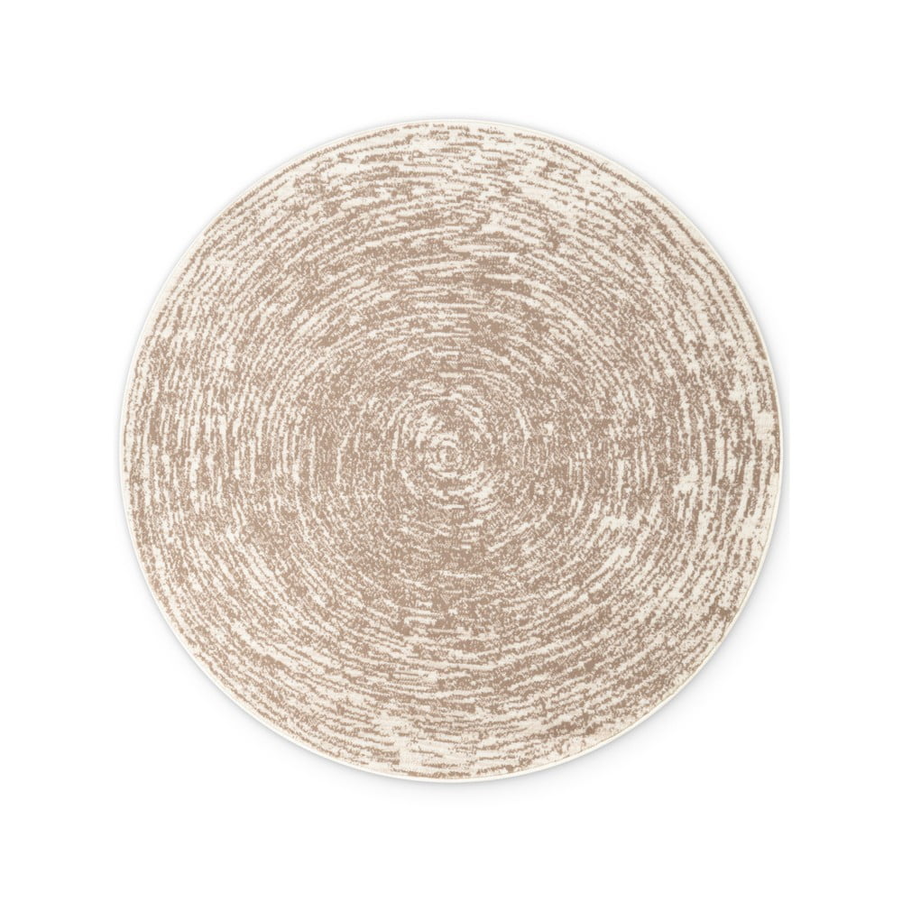 Covor bej-crem rotund ø 160 cm Gloria Cavallo – Hanse Home