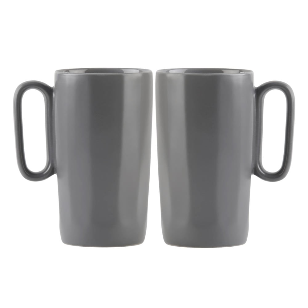 Căni gri 2 buc. din gresie 330 ml Fuori – Vialli Design