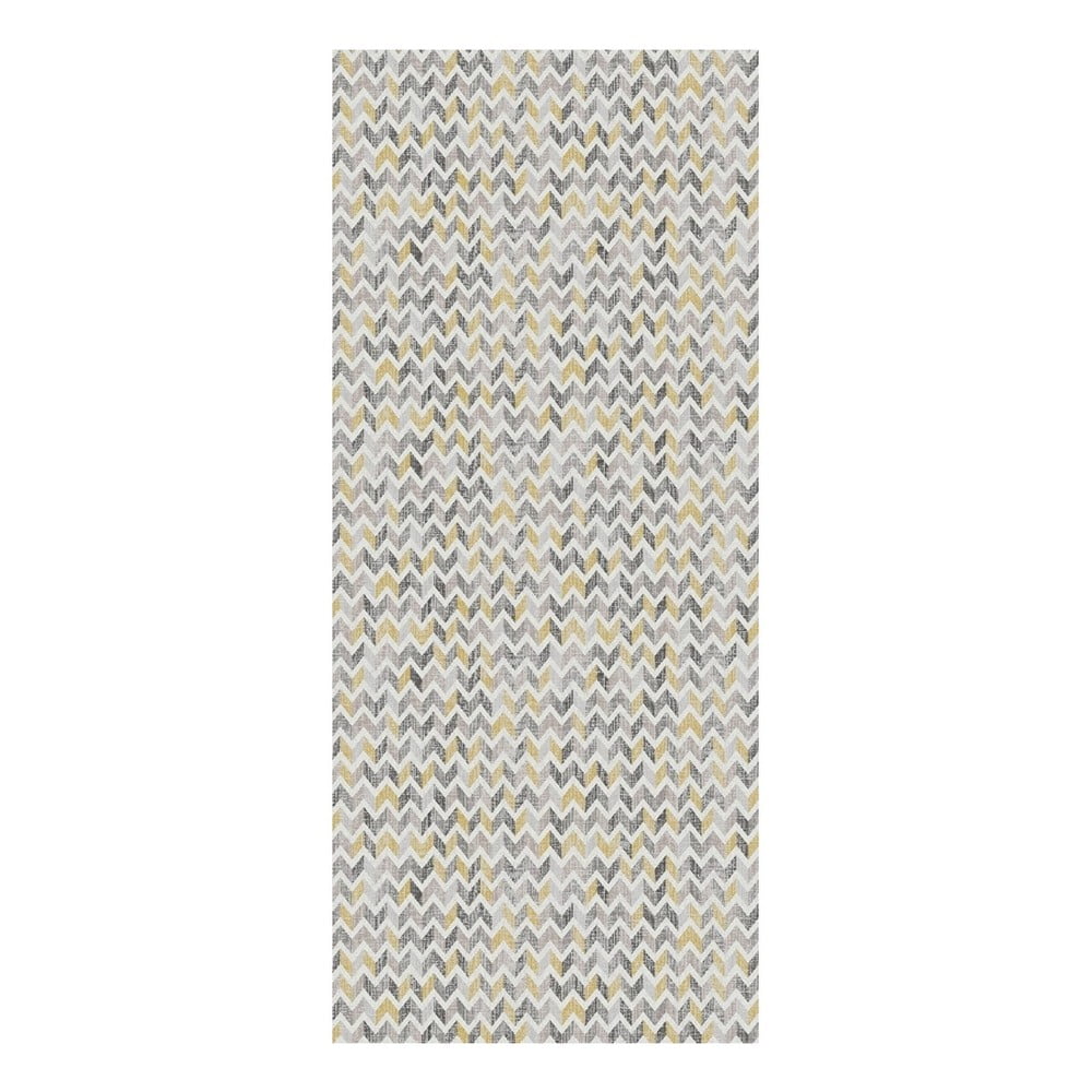 Covor Floorita Knit Grey Ochre, 60 x 190 cm