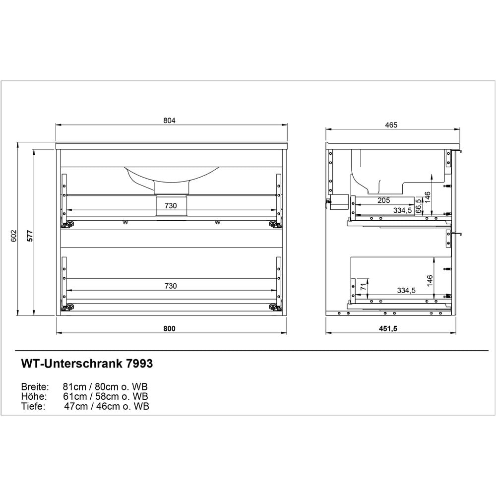 Set mobilier pentru baie gri Crandon 7820 - Germania - 2 | YEO