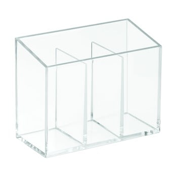 Organizator cu 3 compartimente idesign clarity, 13 x 6,5 cm