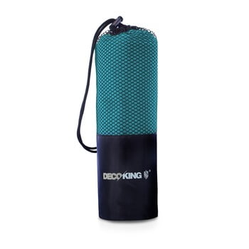 Set 2 prosoape cu uscare rapidă decoking ekea, 30 x 50 cm, turcoaz