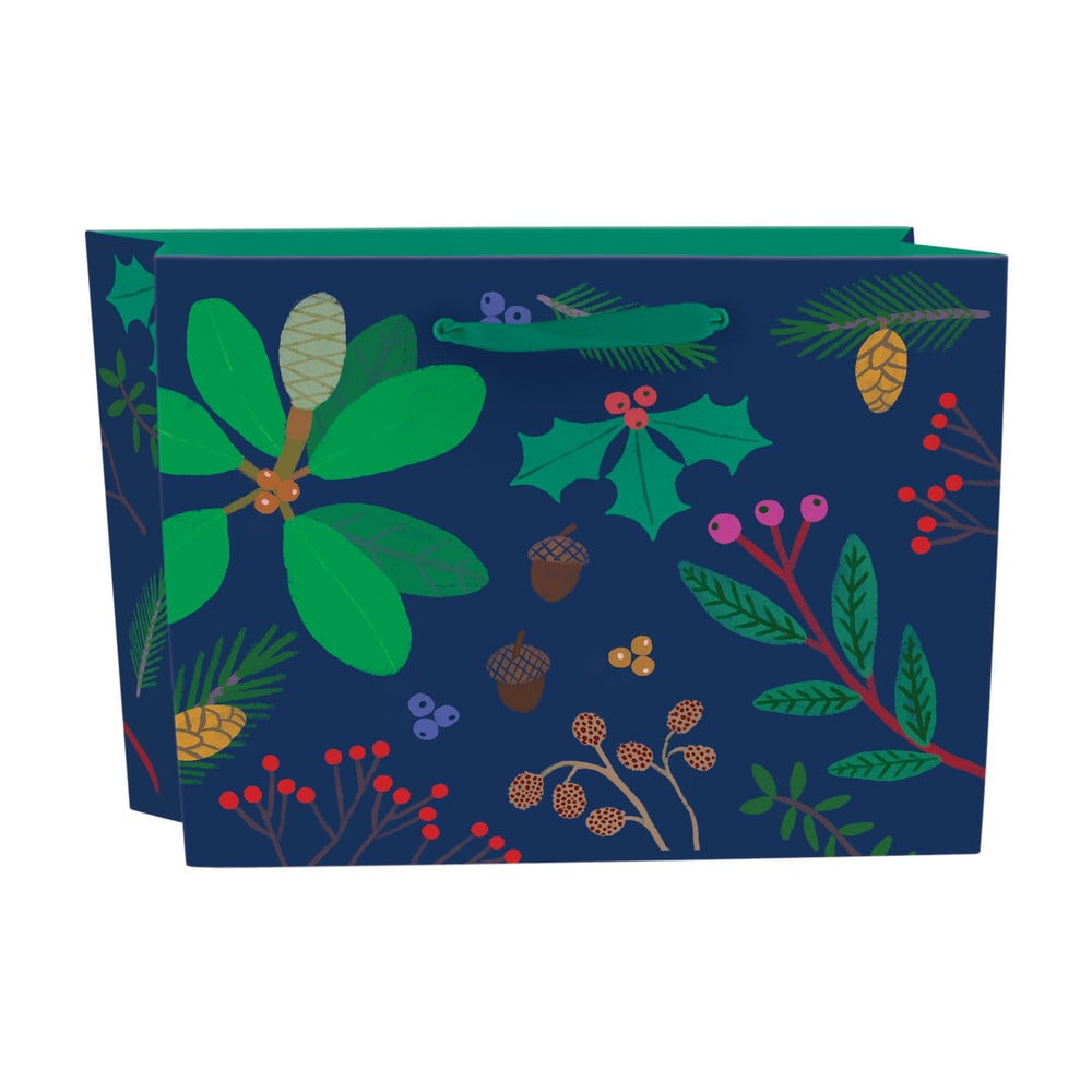 Pungă de cadouri 35x14,5 cm cu model de Crăciun Holly Berry – Roger la Borde